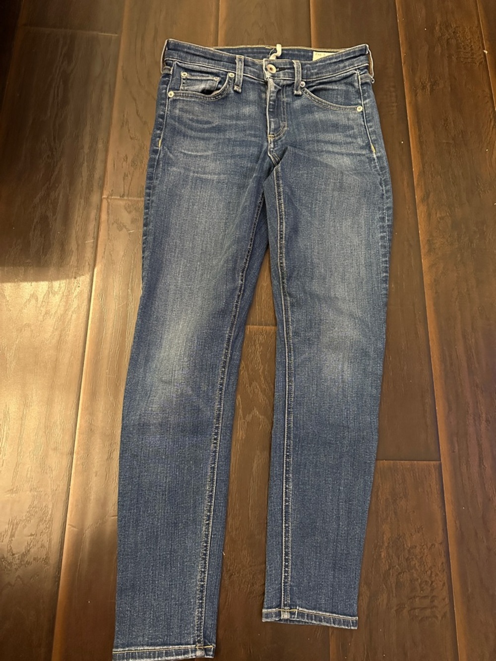 rag & bone dark blue high-rise jeans